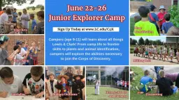 Junior Explorer Camp