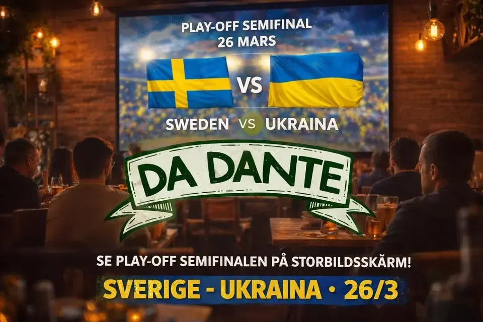 Sverige - Ukraina VM Play-off på Da Dante