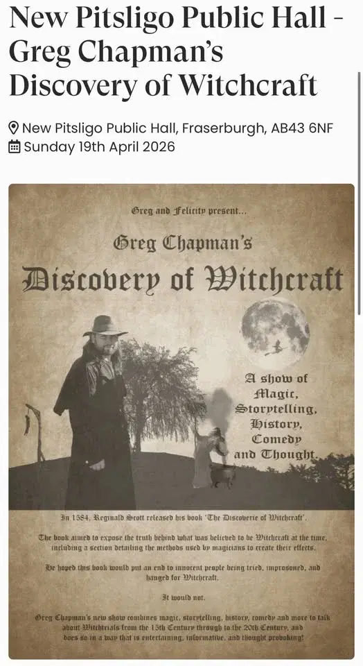 Greg Chapmans Discovery of Witchcraft
