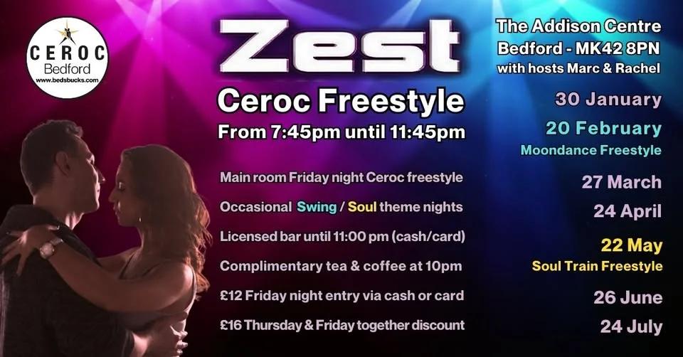 Zest Freestyle - Friday 27 March
