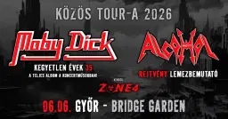 MOBY DICK · Kegyetlen évek 35 / ALCOHOL · Rejtvény lemezbemutató · GYŐR - BRIDGE GARDEN