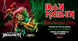 Iron Maiden: Run For Your Lives World Tour 2026