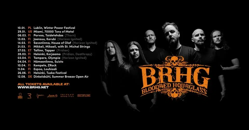 BLOODRED HOURGLASS // Louhisali, Espoo // La 11.4.2026