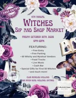 🧙♀️ 4th Annual Witches Sip & Shop Market
