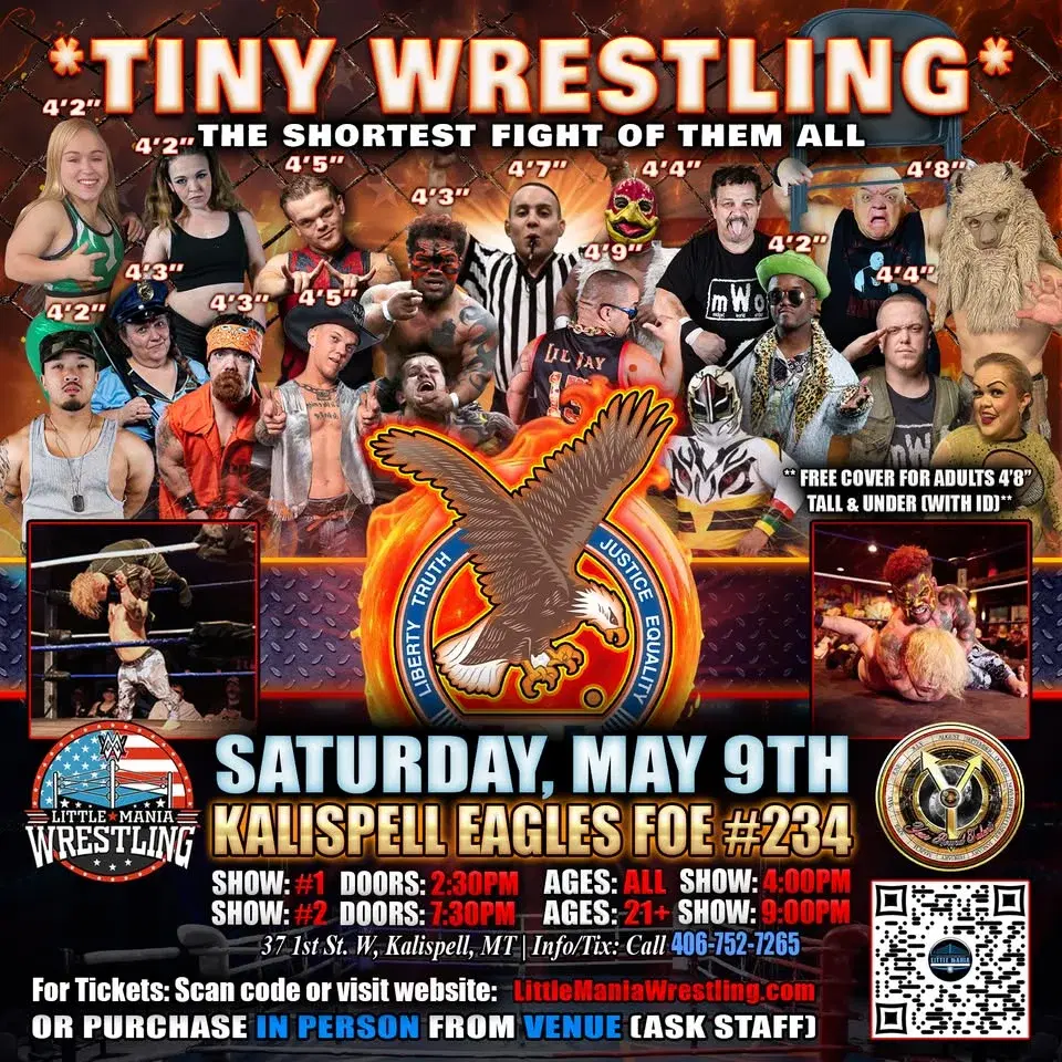 Kalispell, MT - Mini Wrestling All * Stars @Kalispell Eagles "The Shortest Fight of Them All!"