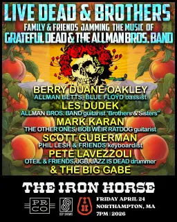 Live Dead & Brothers: An All-Star Celebration of Grateful Dead & Allman Brothers at The Iron Horse