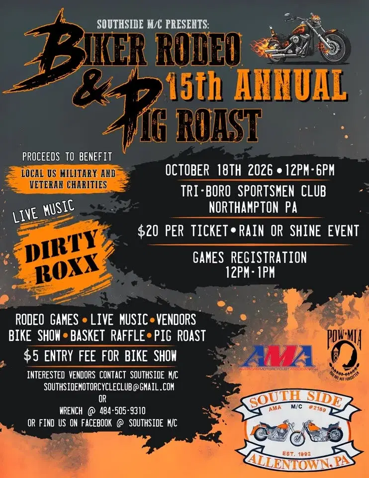 SSMC 15th Annual Biker Rodeo & Pig Roast