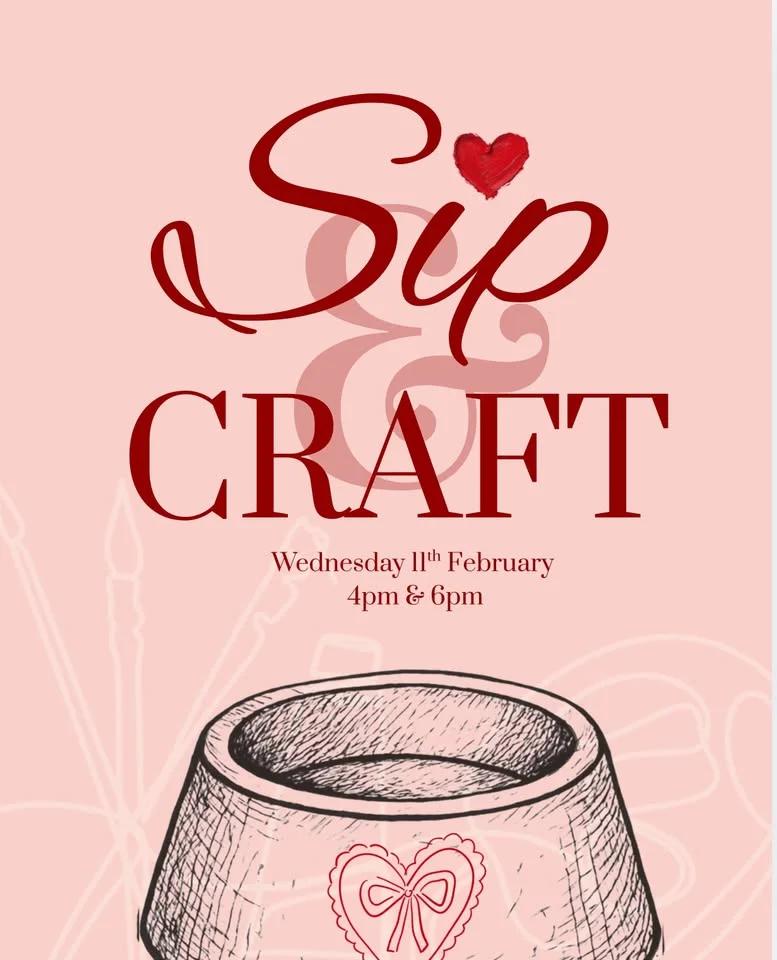 Sip & Craft at The Mud Room