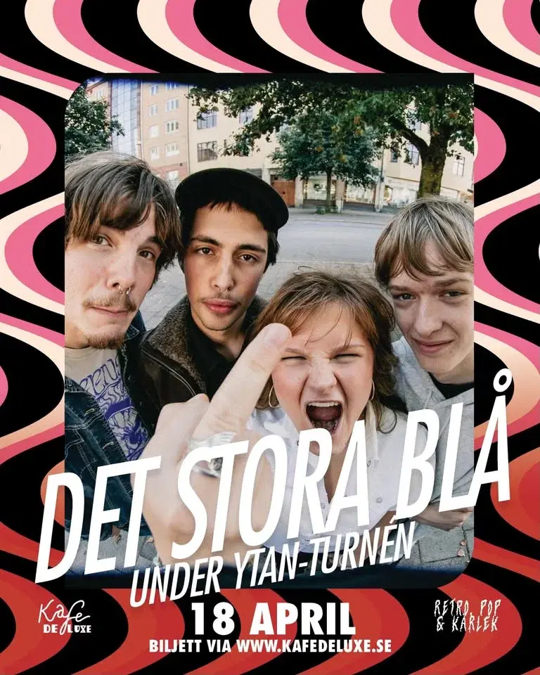 Det Stora Blå live på Kafé de luxe