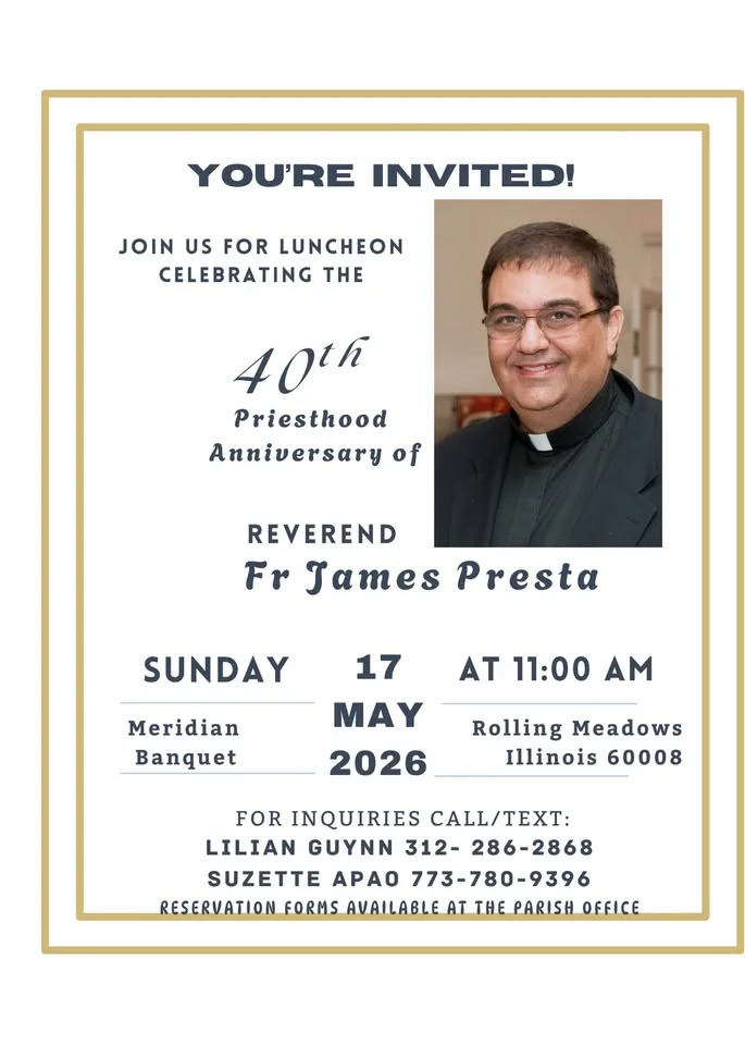 Fr Presta's 40th Sacerdotal Anniversary