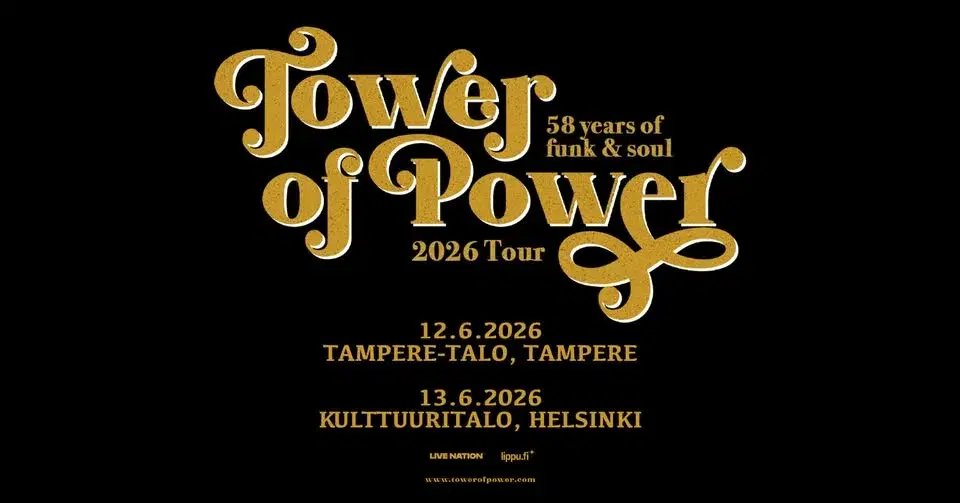 Tower of Power (US): 58 Years of Funk & Soul – 2026 Tour, Kulttuuritalo, Helsinki 13.6.2026