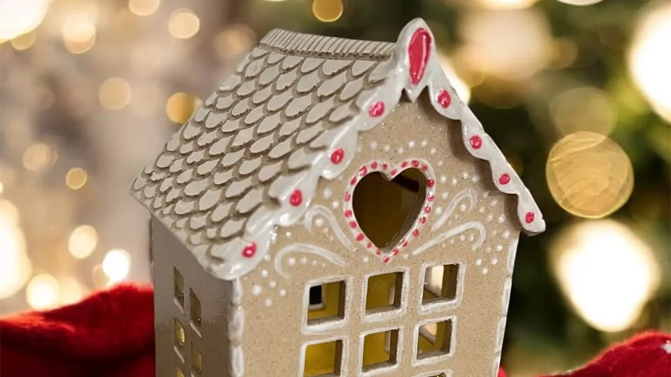 Pottery Gingerbread House