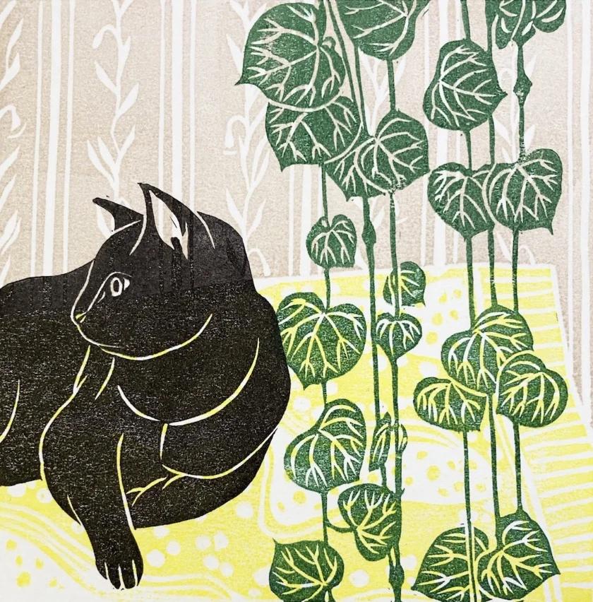 Printmaking with Linocut with Ran D