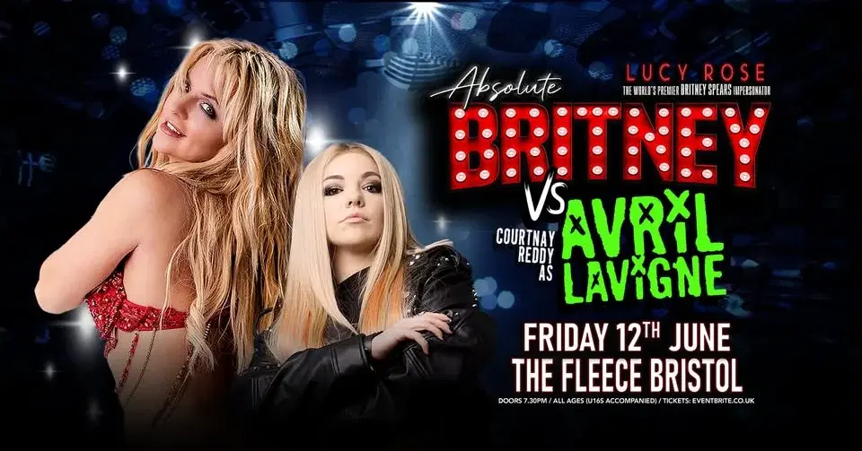 Britney Spears vs Avril Lavigne tribute double bill at The Fleece, Bristol - Fri 12th June 2026