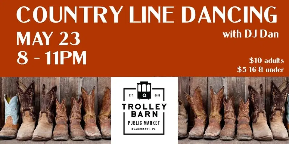 Line Dancing at the Trolley Barn Public Market - MAY