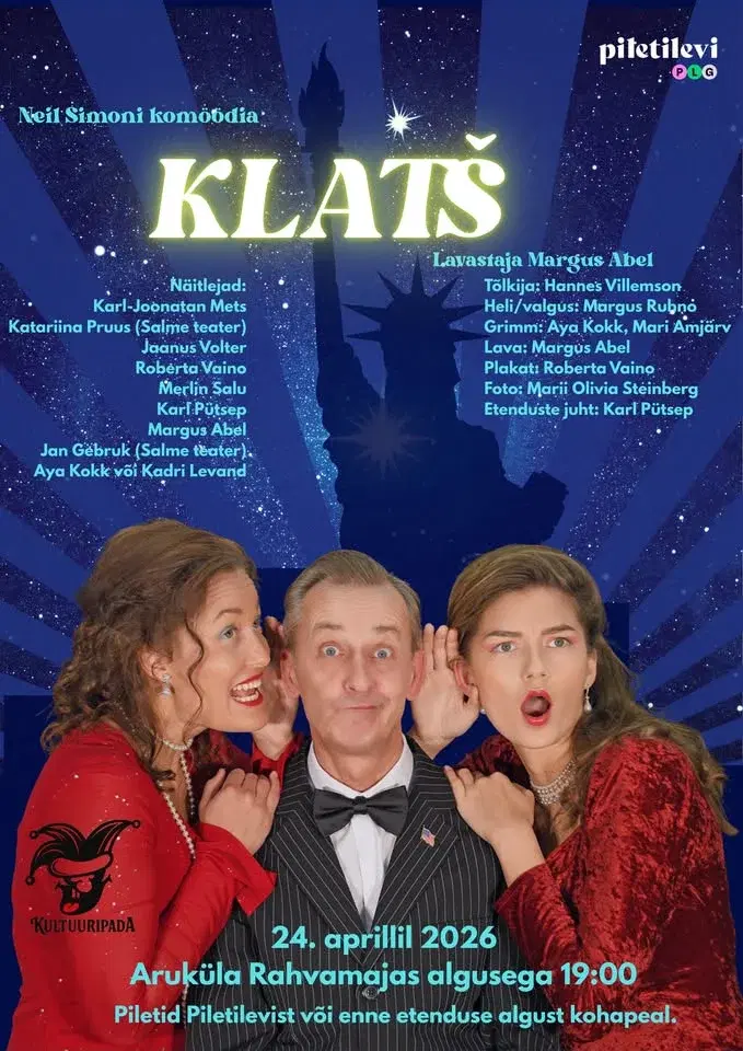 Neil Simoni aegumatu menukomöödia "Klatš". Kultuuripada MTÜ.