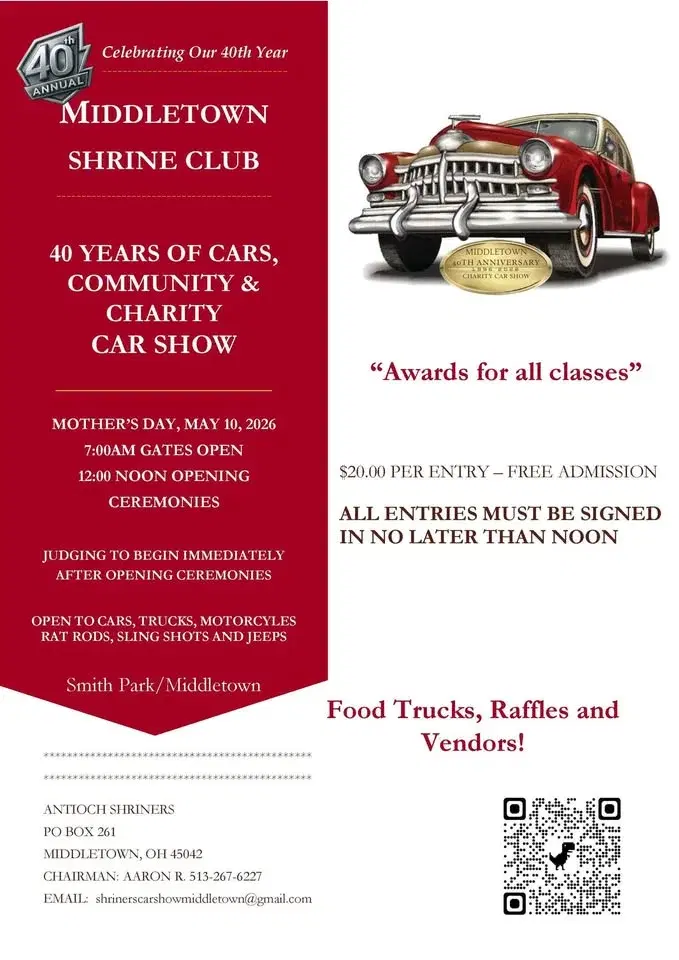 40th Annual Middletown Shrine Club Mothers Day Car Show