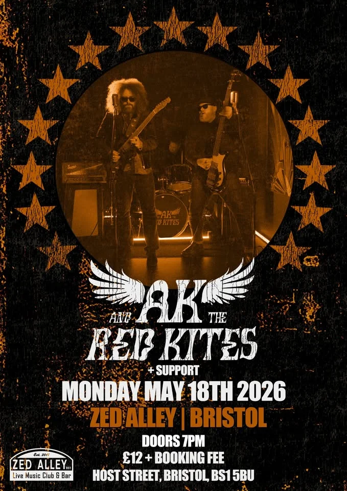 AK & The Red Kites + Support - Zed Alley Bristol