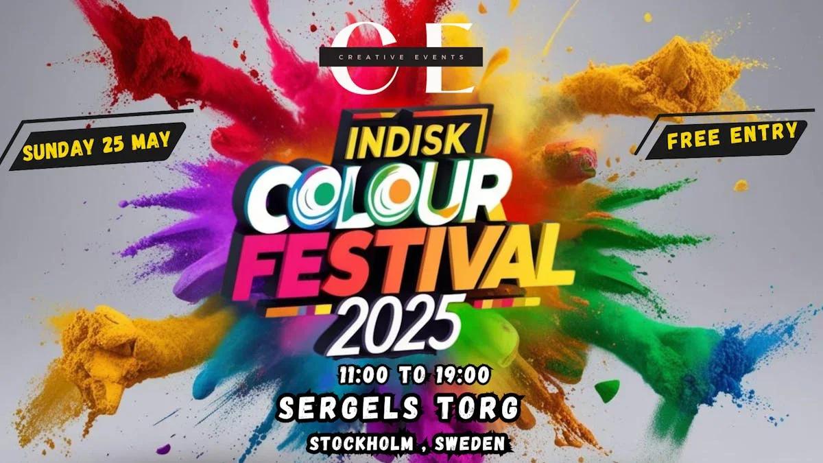 🎉 Indisk Colour Festival 2025 – Sergels Torg's Biggest Open-Air Holi! 🌈