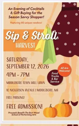 Sip & Stroll ™️ Harvest September 12, 2026