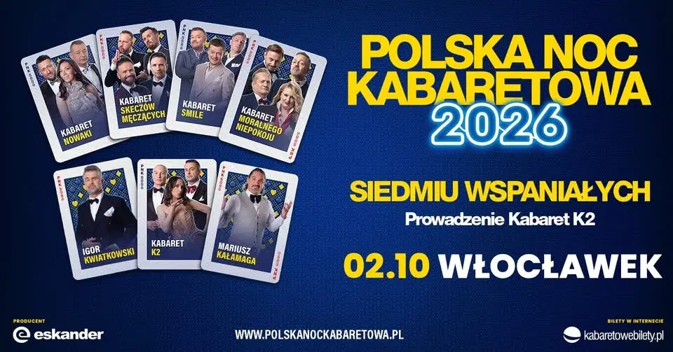 ⭐️02.10.2026 Włocławek⭐️ Polska Noc Kabaretowa 2026 • Siedmiu wspaniałych