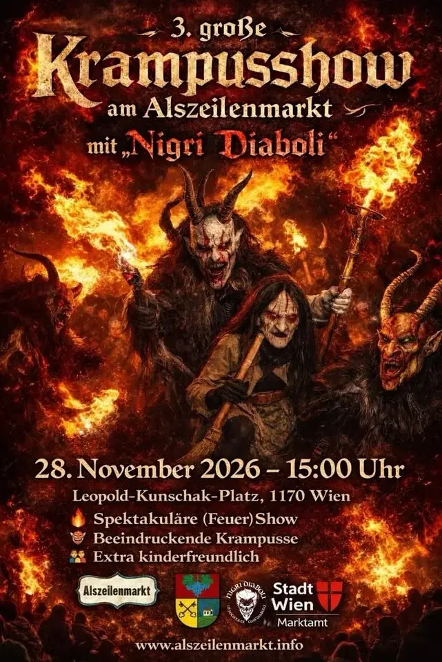 3. Große Krampusshow am Alszeilenmarkt