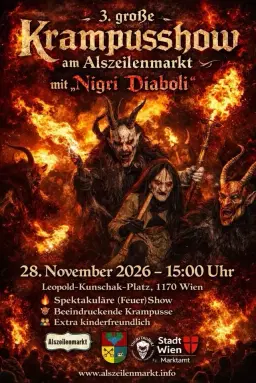 3. Große Krampusshow am Alszeilenmarkt