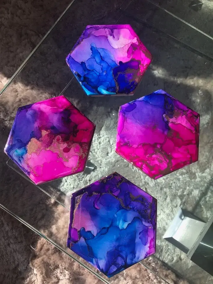 Alcohol Ink and Resin at Glendale