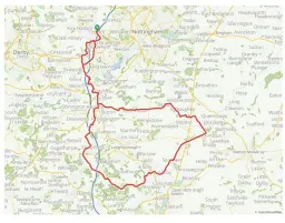 Charnwood in the Spring Audax. 104K
