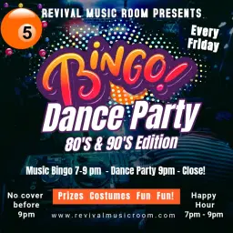 Bingo Dance Party 80's & 90's Edition