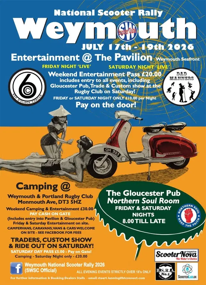 Weymouth National Scooter Rally 2026