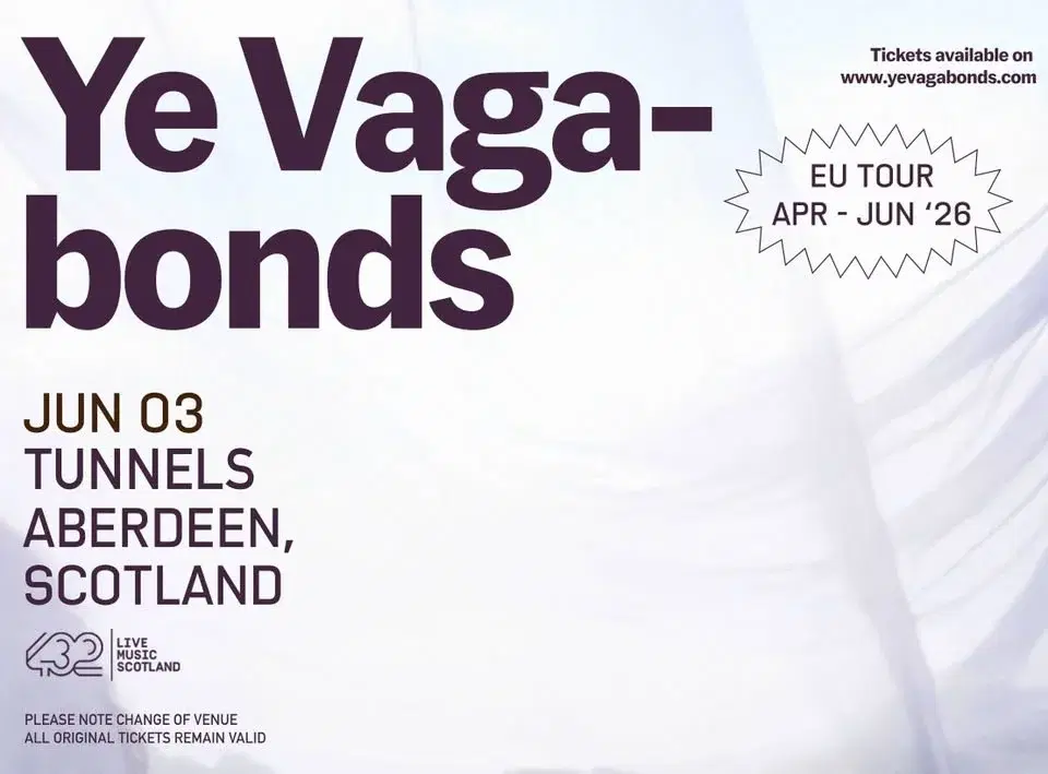 Ye Vagabonds / Tunnels, Aberdeen / 03.06.2026