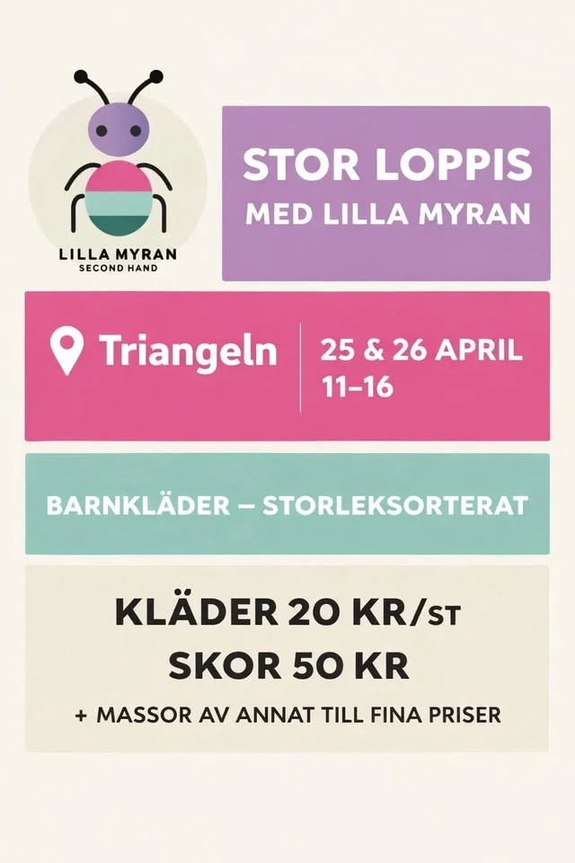 Stor barnloppis på Triangeln