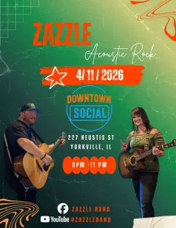 🎸 ZAZZLE Acoustic Duo at Downtown Social Yorkville 🎸