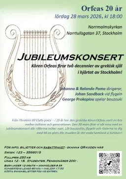 Jubileumskonsert - Orfeas 20 år