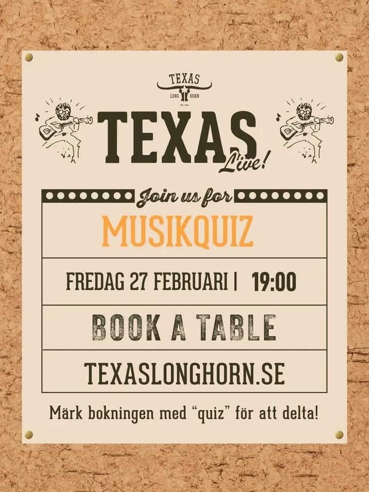 MUSIKQUIZ - Texas Telefonplan!