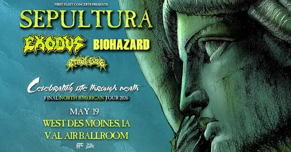 Sepultura with Exodus, Biohazard, & Tribal Gaze at Val Air Ballroom