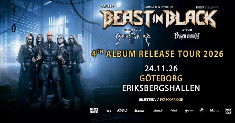 Beast in Black + Special Guest: Sonata Artica + Support: Frozen Crown | Göteborg