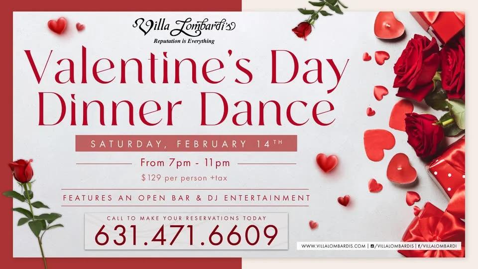 Villa Lombardi’s Valentine’s Day Dinner Dance