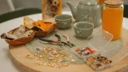 Bijoux d'été & thé glacé - Atelier par Astéria & Jenni's Healthy