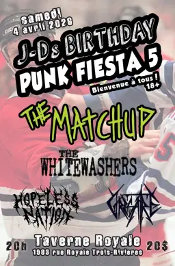 The Matchup, The Whitewashers, Hopeless Nation, Grisâtre