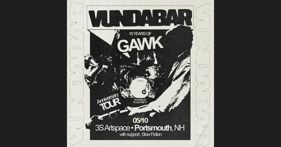 Vundabar – ‘Gawk’ 10 Year Anniversary Tour at 3S Artspace