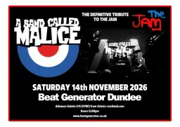 A Band Called Malice // Beat Generator Live // DUNDEE