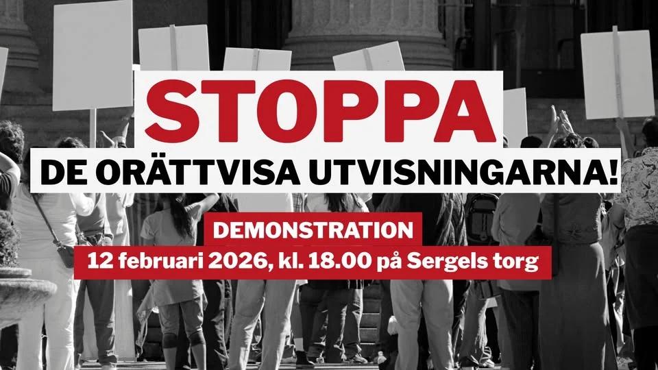 Demonstration mot orättvisa utvisningar