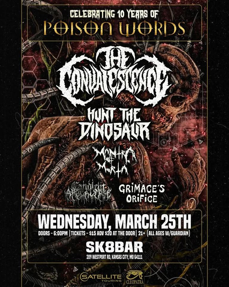 The Convalescence, Hunt The Dinosaur, & More at Sk8bar 3/25
