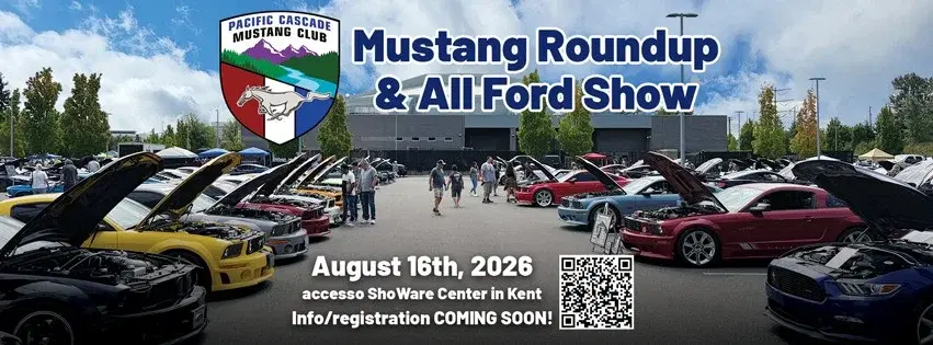 39th Annual Mustang Roundup & All Ford Show hosted by Pacific Cascade Mustang Club