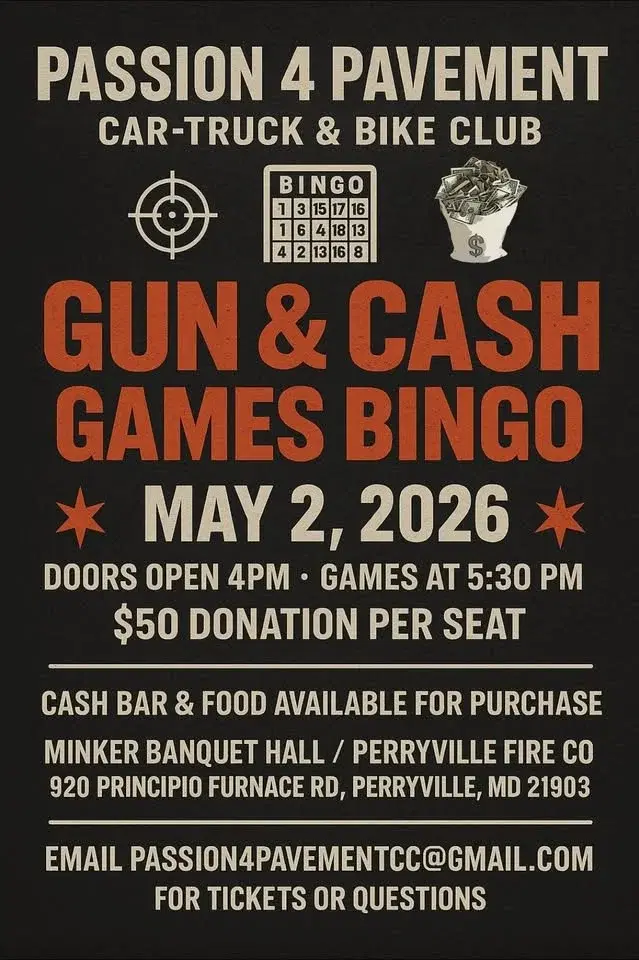 Gun & Cash Games Bingo Fundraiser