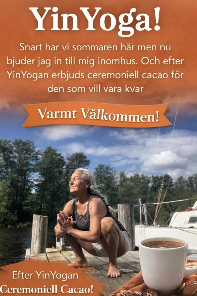 Yinyoga med avslutande cacao ceremoni 🤎