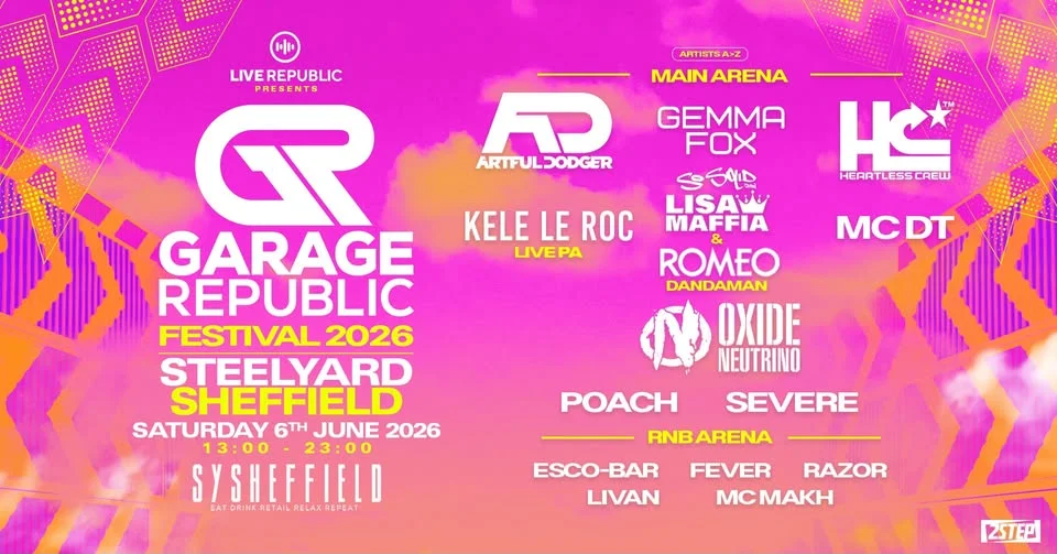 Garage Republic Festival 2026 | SteelYard Sheffield