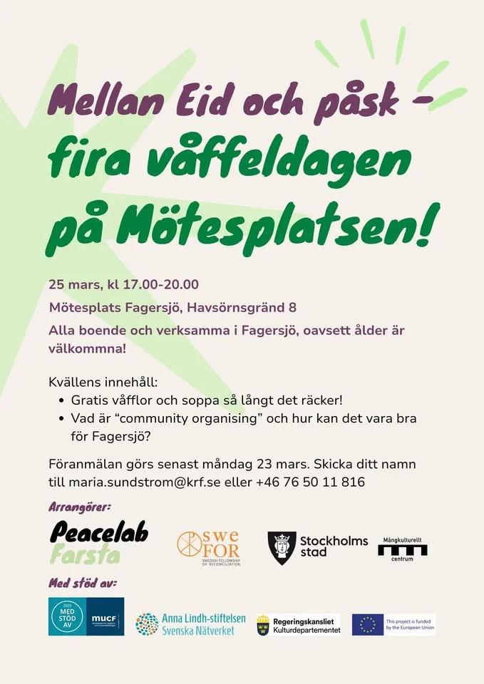 Våffeldagen i Fagersjö - 25 mars!